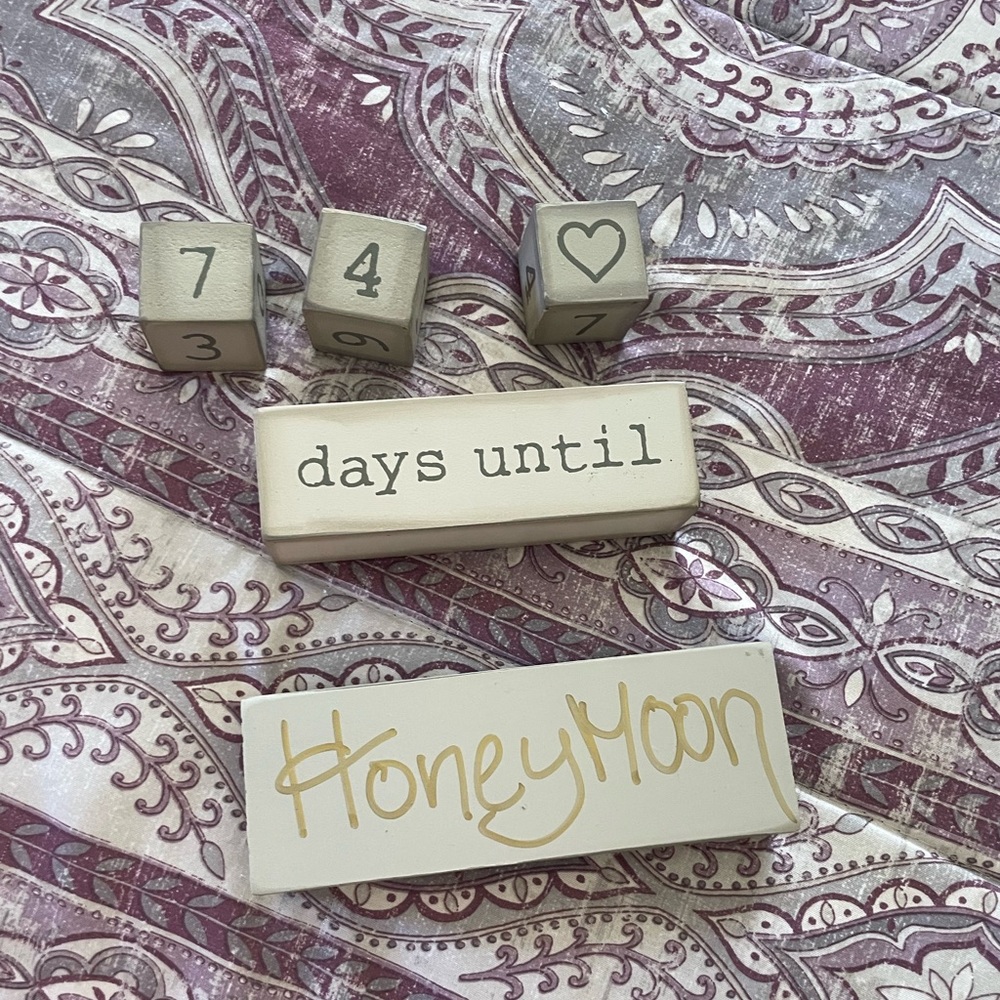 Wedding Countdown Blocks - Picture 3 of 3